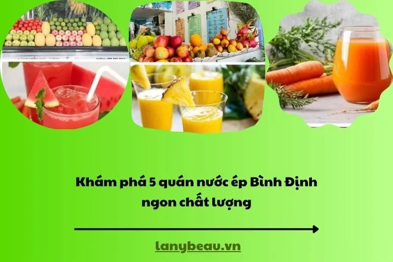 Khám phá 5 quán nước ép Bình Định ngon chất lượng