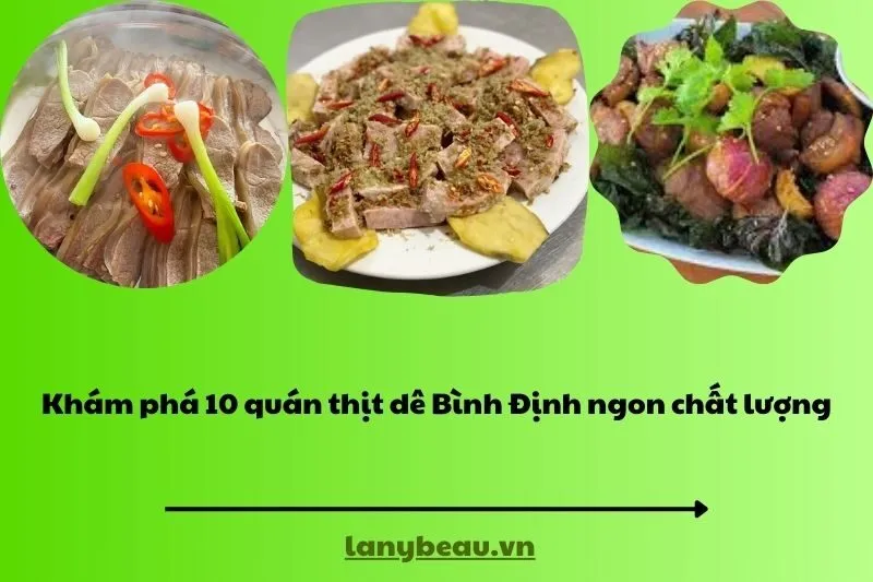 Khám phá 10 quán thịt dê Bình Định ngon chất lượng